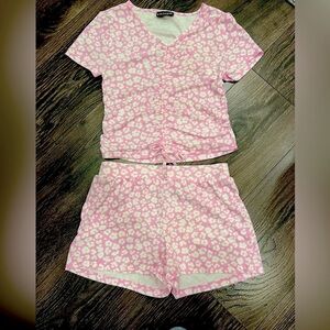 Kidtopia super soft pink Top and Shorts set
